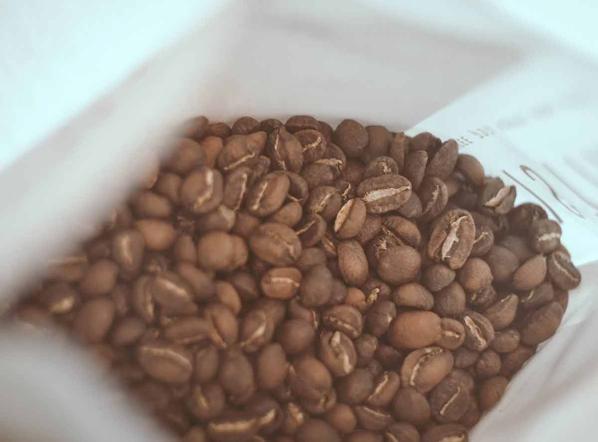 Ethiopia coffee in a bag