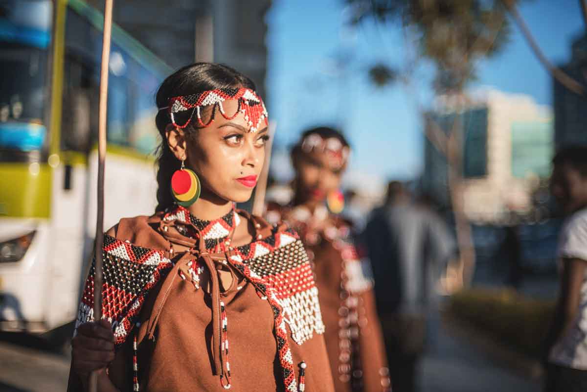Ethiopia oromo- Ethiopian woman standing