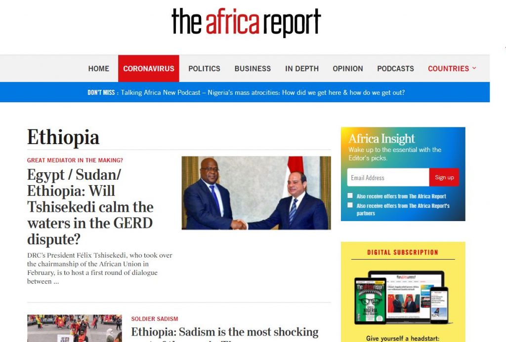 the africa report ethiopia news 24 x7